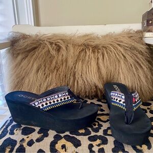 Rocket Dog platform boho wedge sandals